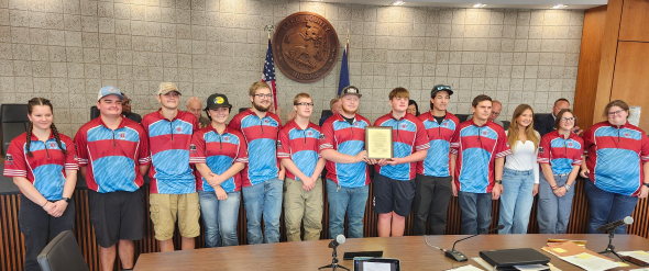 Hanover Centrals Trap & Skeet team were honored by the Lake County Council for their achievements at the USA Clay Target National Competition in Mason, Michigan, and the AIM Grand National World Youth Championships in Sparta, Illinois.